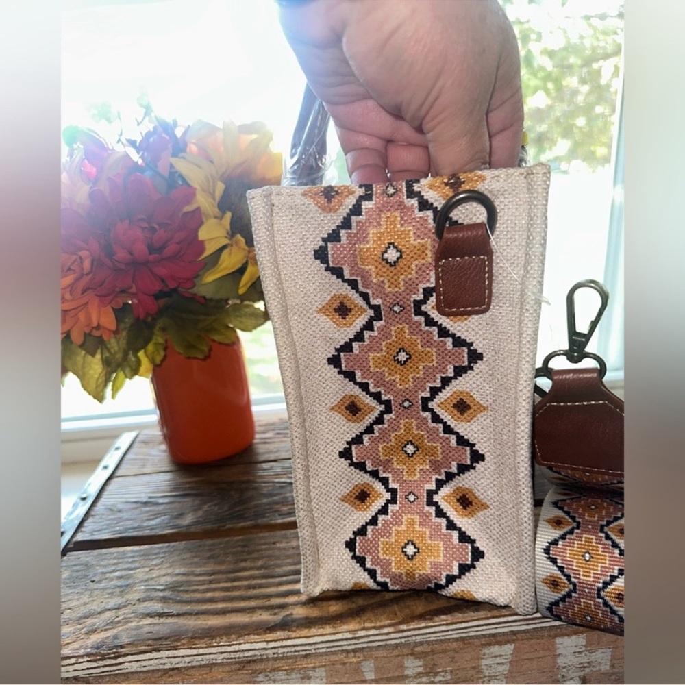 NWT! Wrangler Cream Aztec/Southwestern
Tote Handbag, Crossbody and Storage Bag - Picture 12 of 12